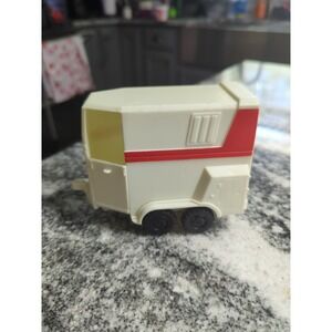 Vintage New Ray Plastic Toy Horse Trailer 3.75 Tall 5.5 Long